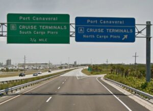 Exit to Port Canaveral
